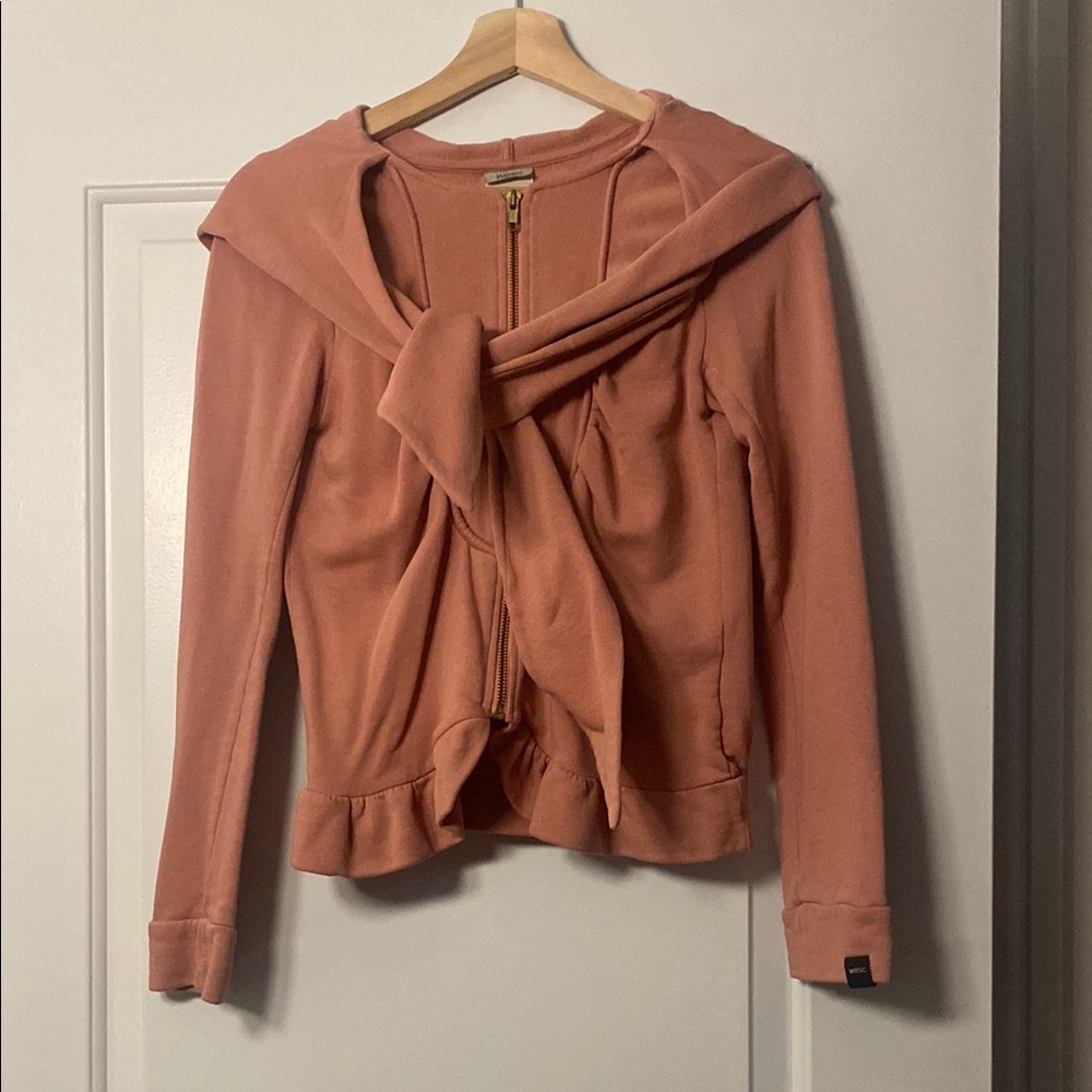 Rust Orange Zip-Up Jacket